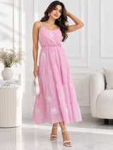 Clobug Floral Summer Flowy Maxi Dress