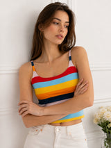 Clobug Women Multicolor Crop Top