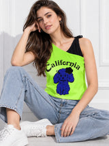 Clobug Women's Printed V-Neck Top