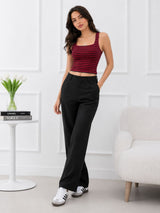 Women's Stripes Square Neck Top