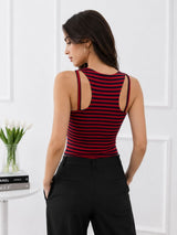 Women's Stripes Square Neck Top