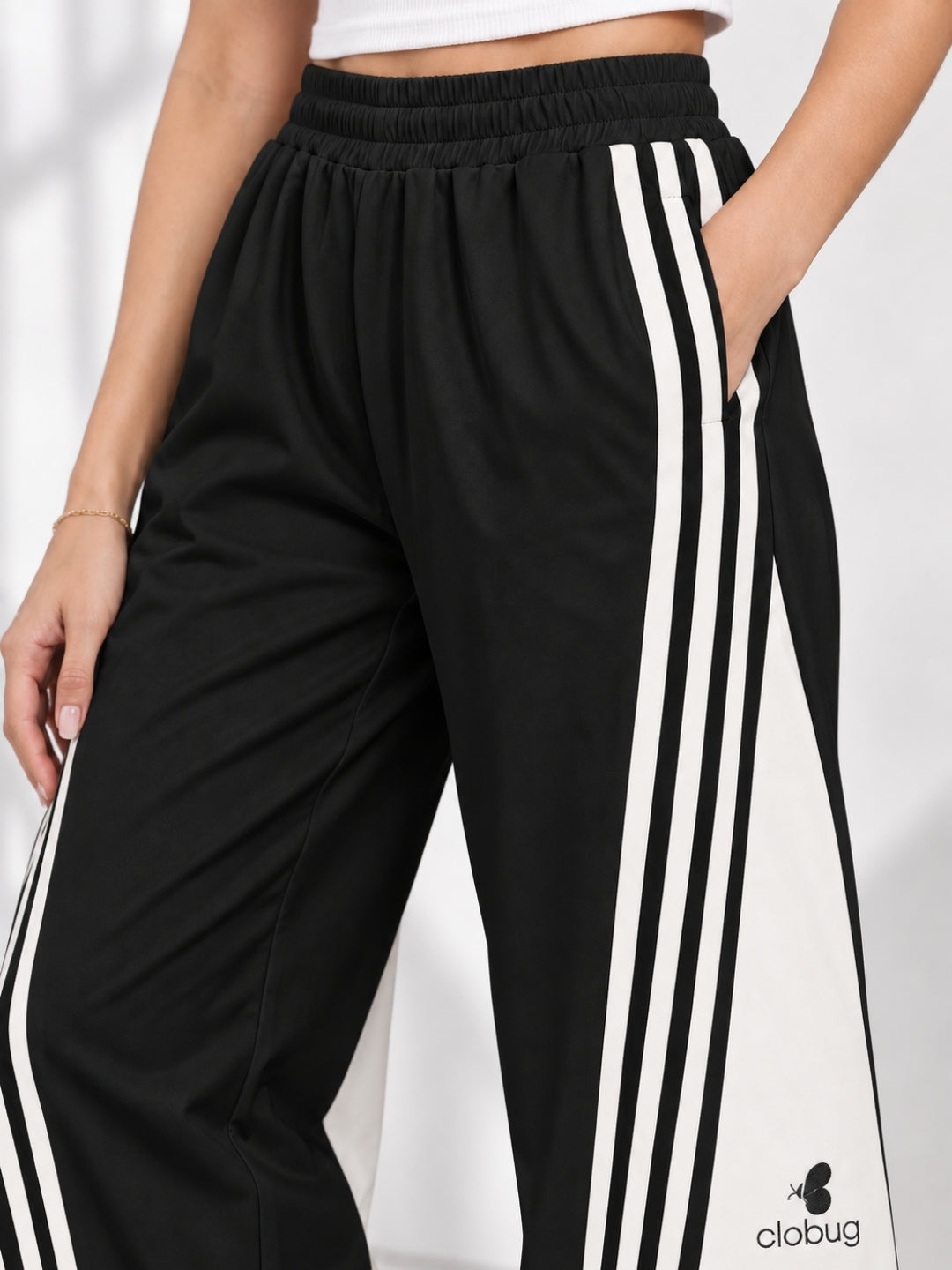 Clobug Women Cotton Blend Full Length Trackpant