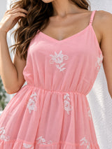 Clobug Floral Summer Flowy Maxi Dress