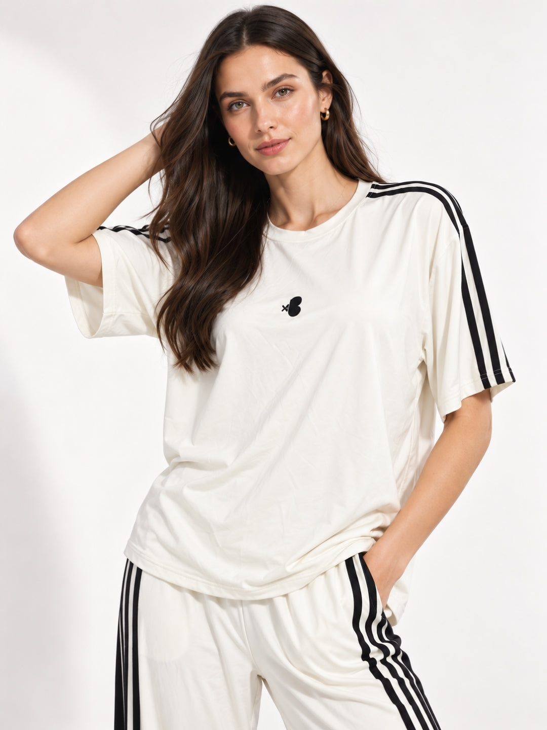 Women’s Half-Sleeve T-Shirt & Pant Co-ord Set