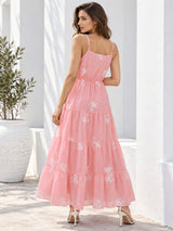 Clobug Floral Summer Flowy Maxi Dress