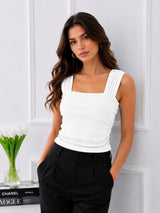 Women's Dark Green Sleeveless Top