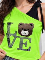 Women's Printed V-Neck Top