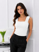 Women's Dark Green Sleeveless Top