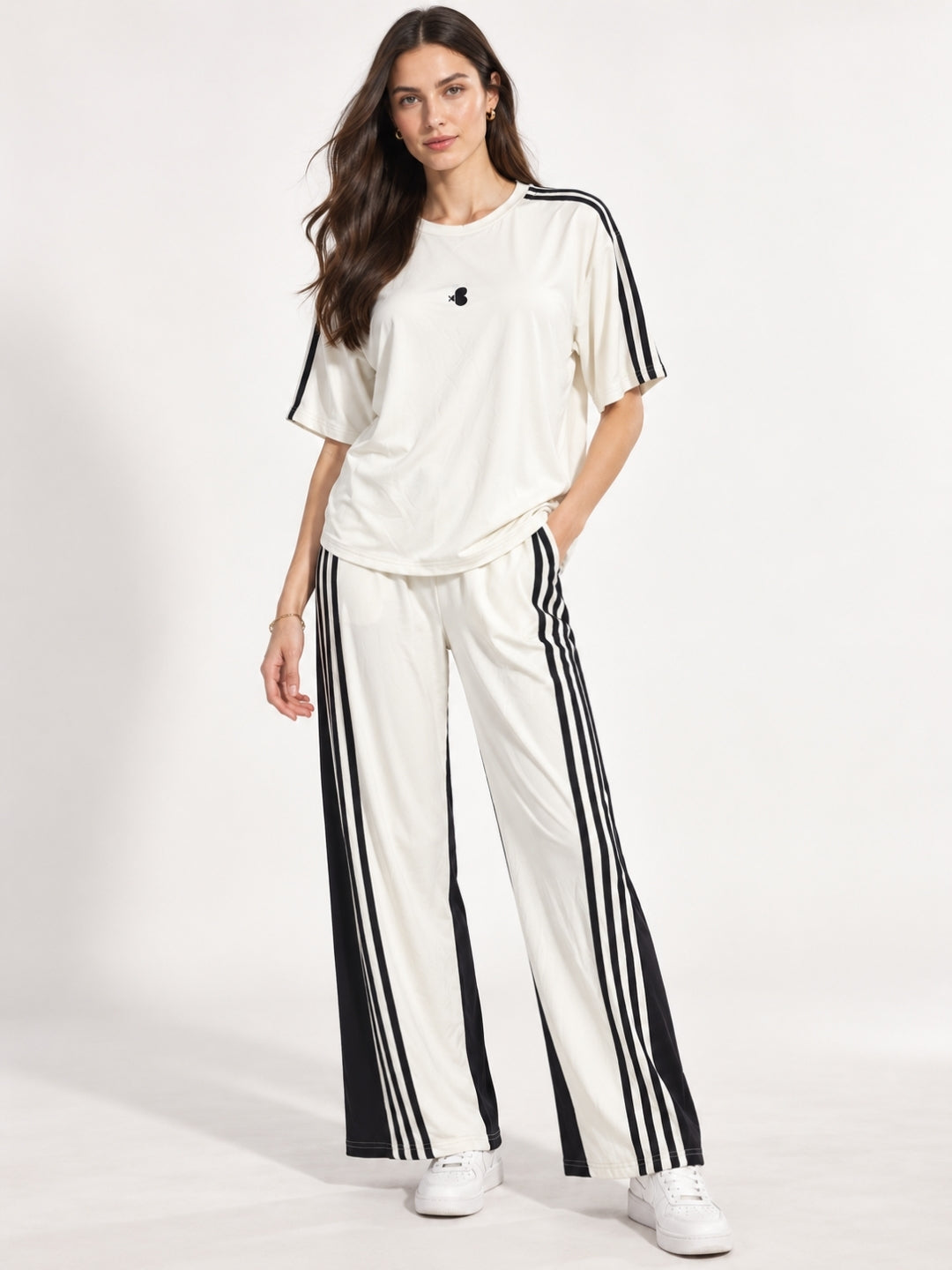 Women’s Half-Sleeve T-Shirt & Pant Co-ord Set