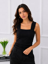 Women's Dark Green Sleeveless Top