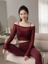 Clobug Women Off Shoulder Neck Top