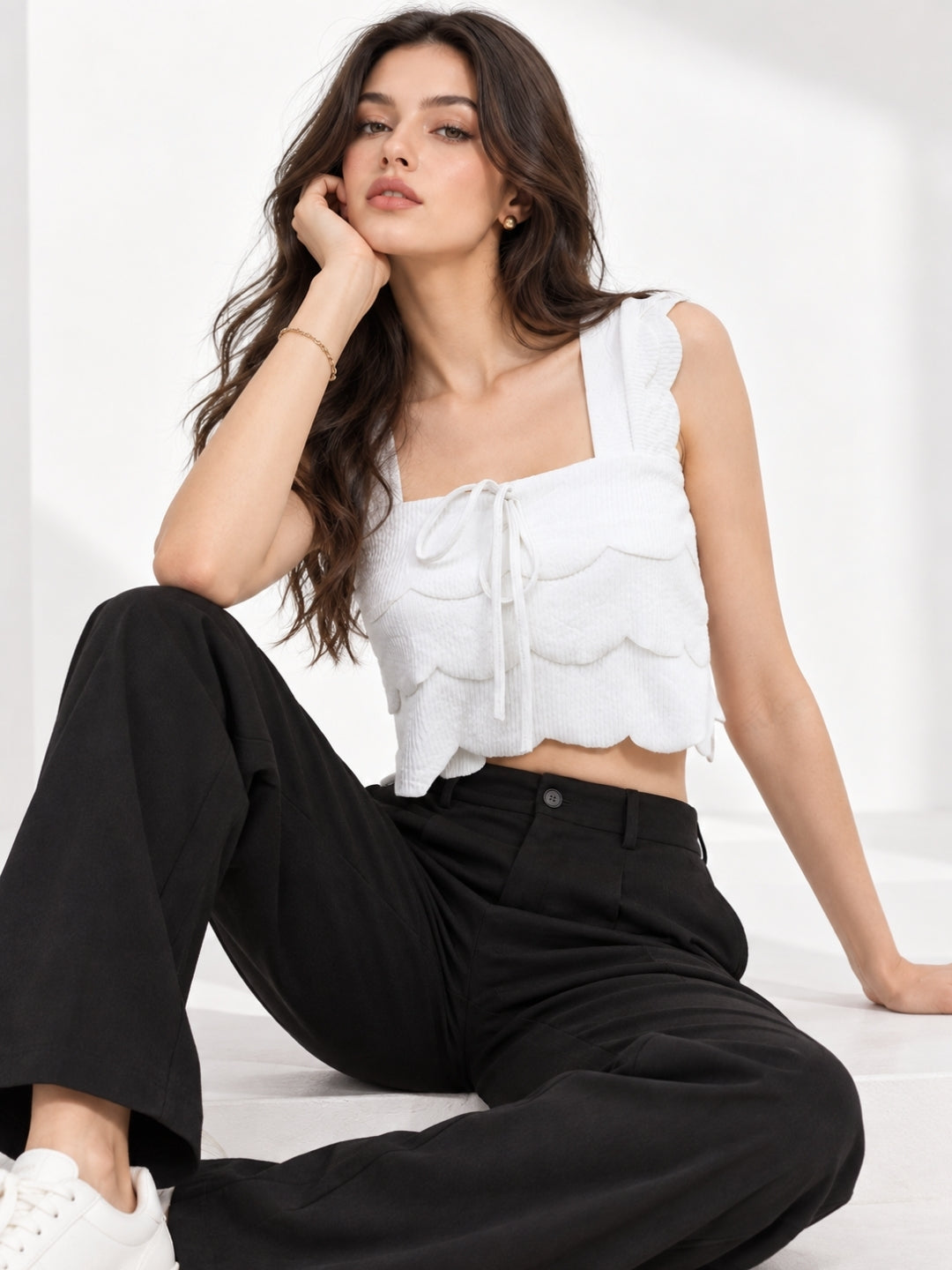 Cutwork White Top