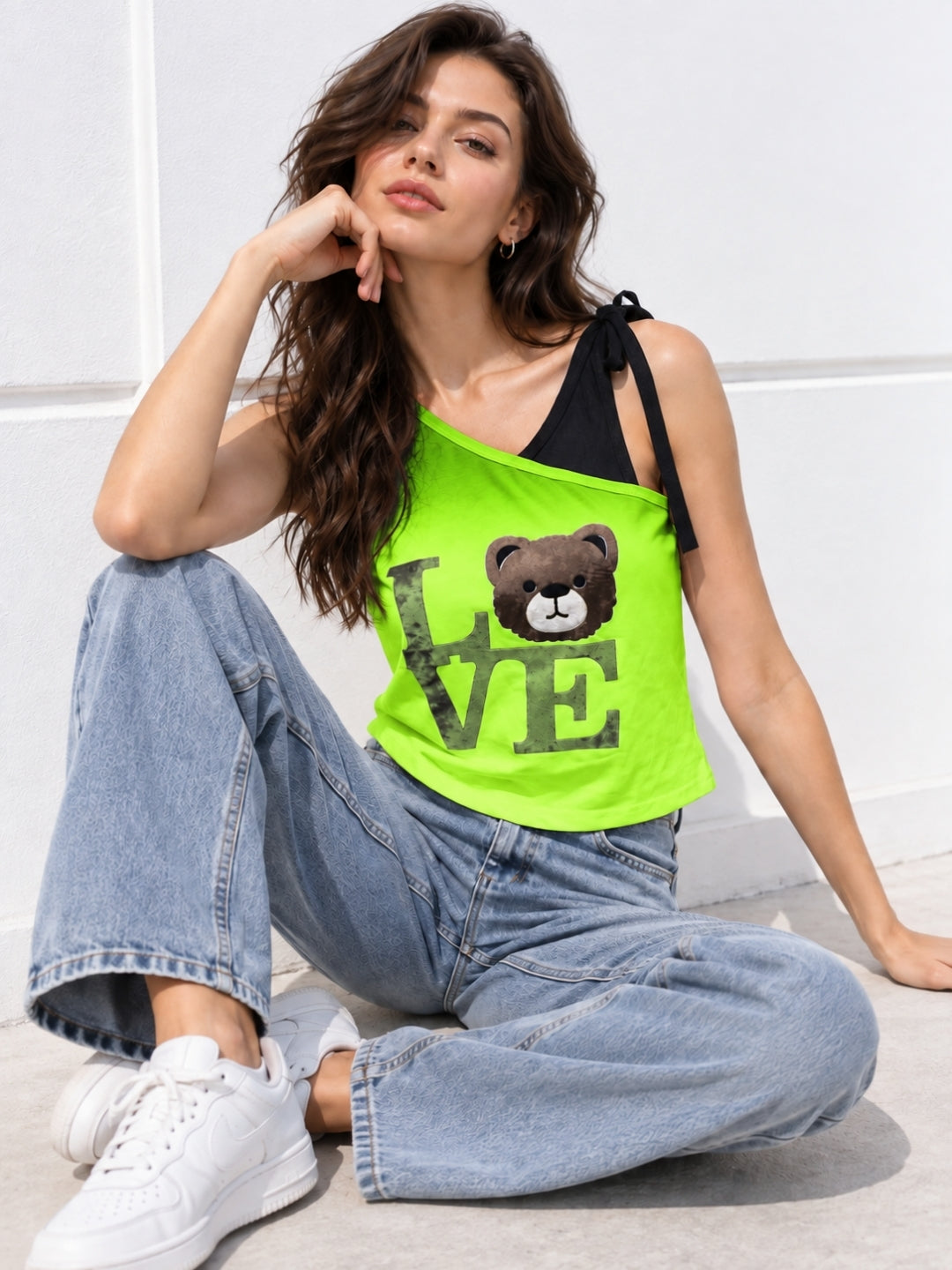 Women's Printed V-Neck Top