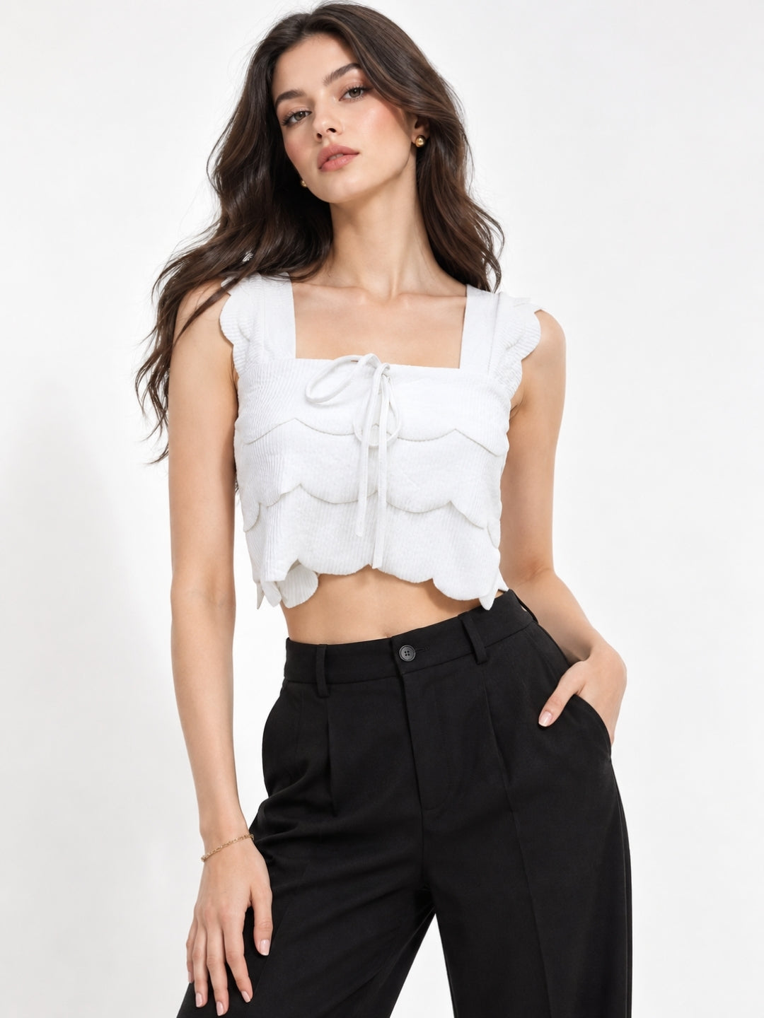 Cutwork White Top
