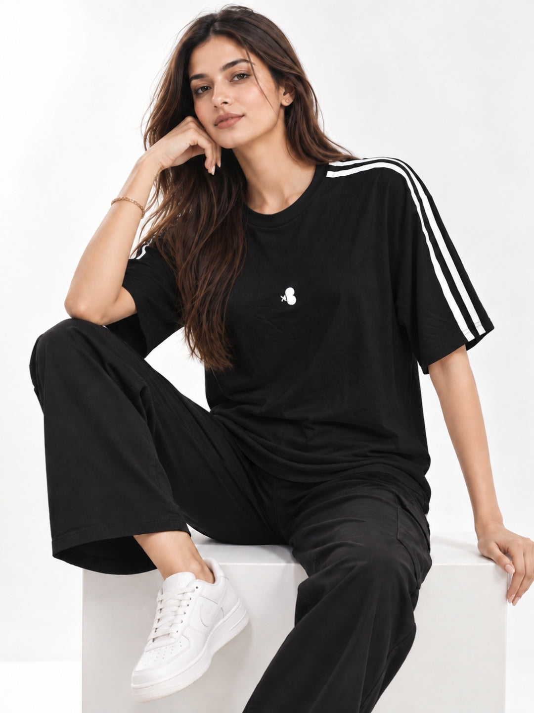 Women’s Cotton Blend Stripe T-Shirt