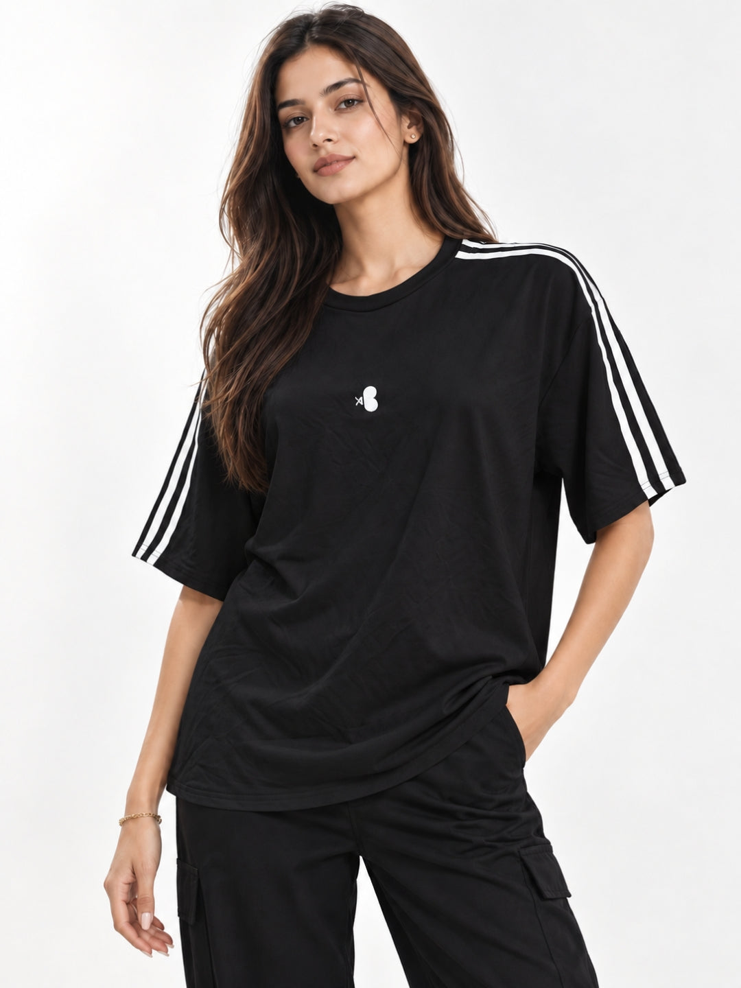 Women’s Cotton Blend Stripe T-Shirt