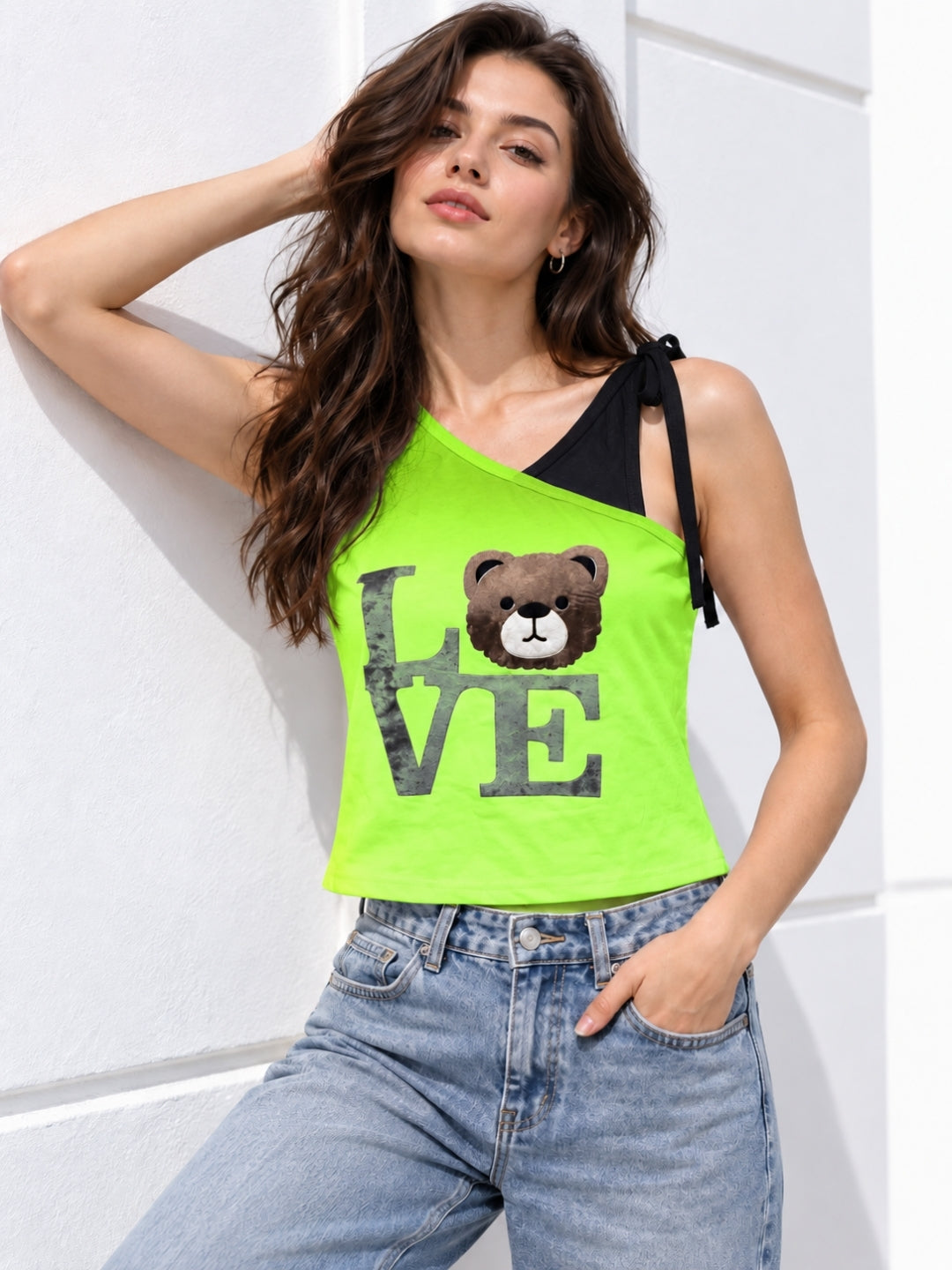 Women's Printed V-Neck Top