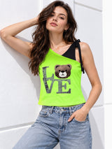 Women's Printed V-Neck Top