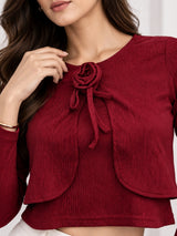 Full Sleeve Textured Top