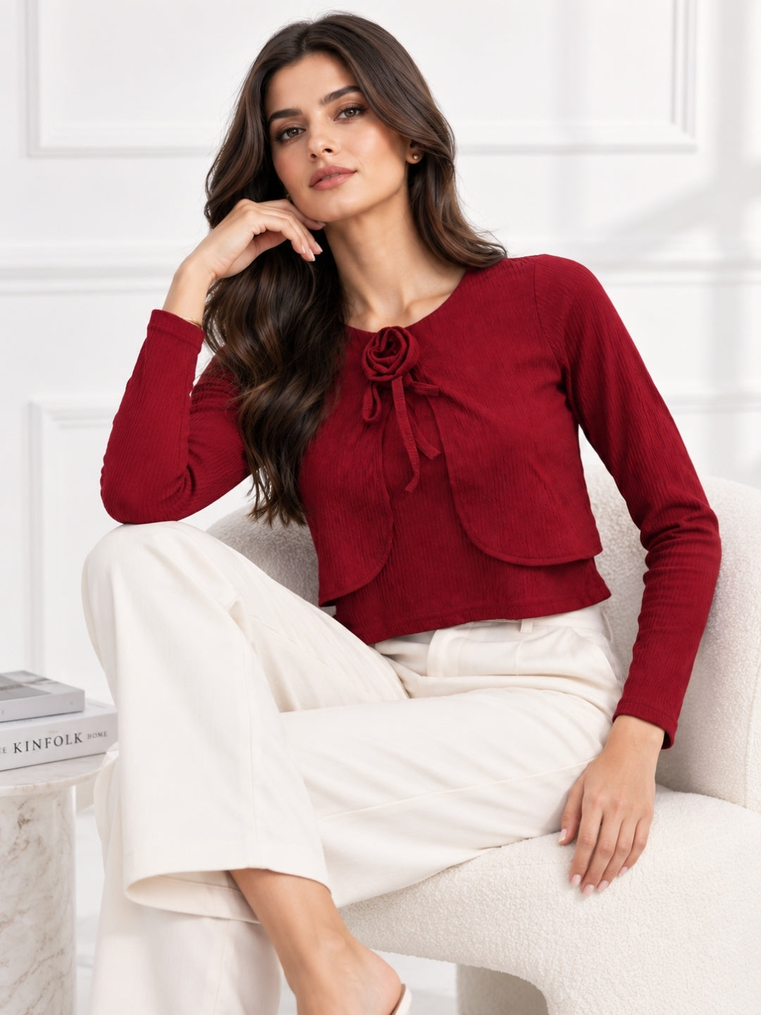 Full Sleeve Textured Top