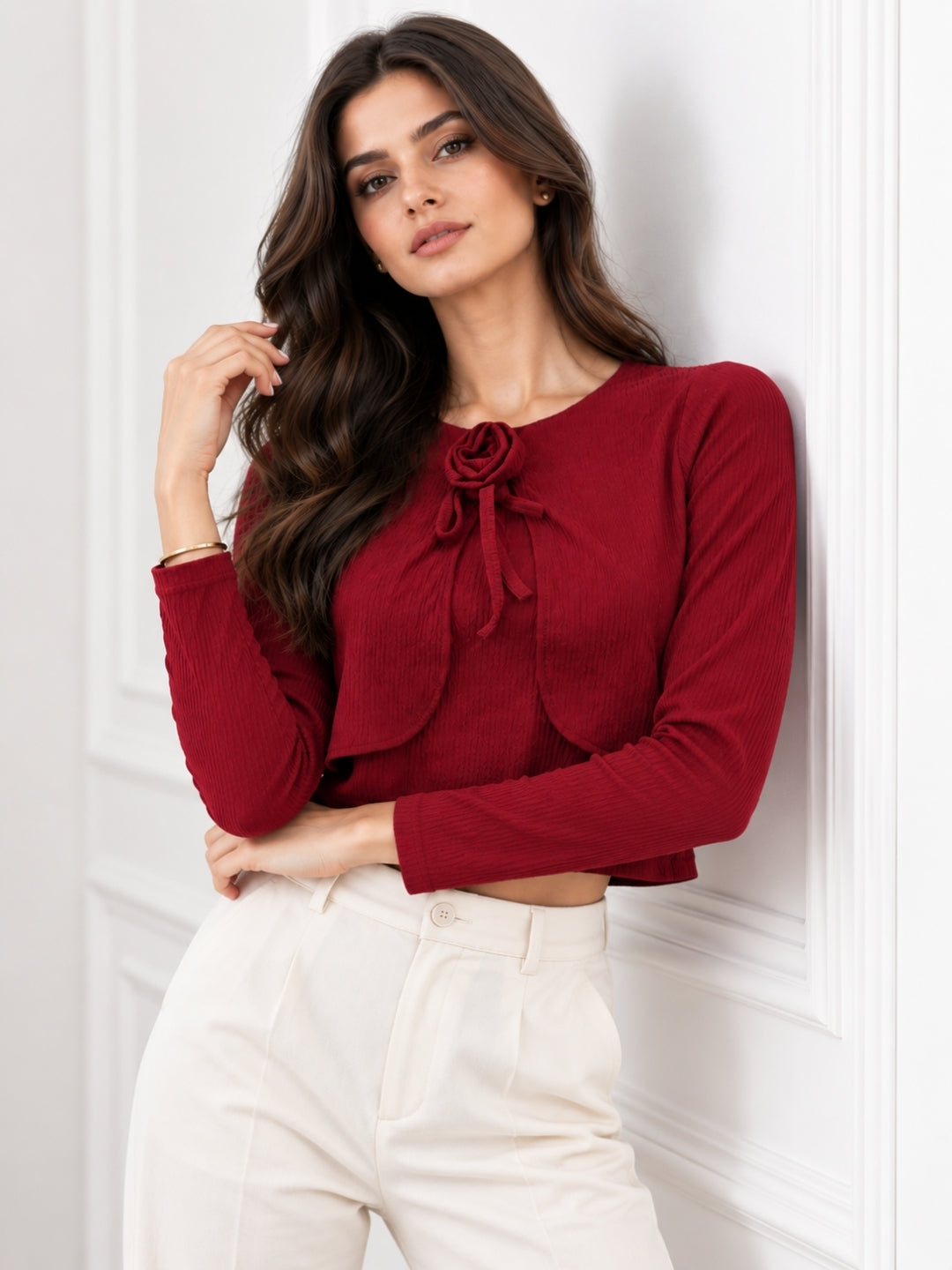Full Sleeve Textured Top