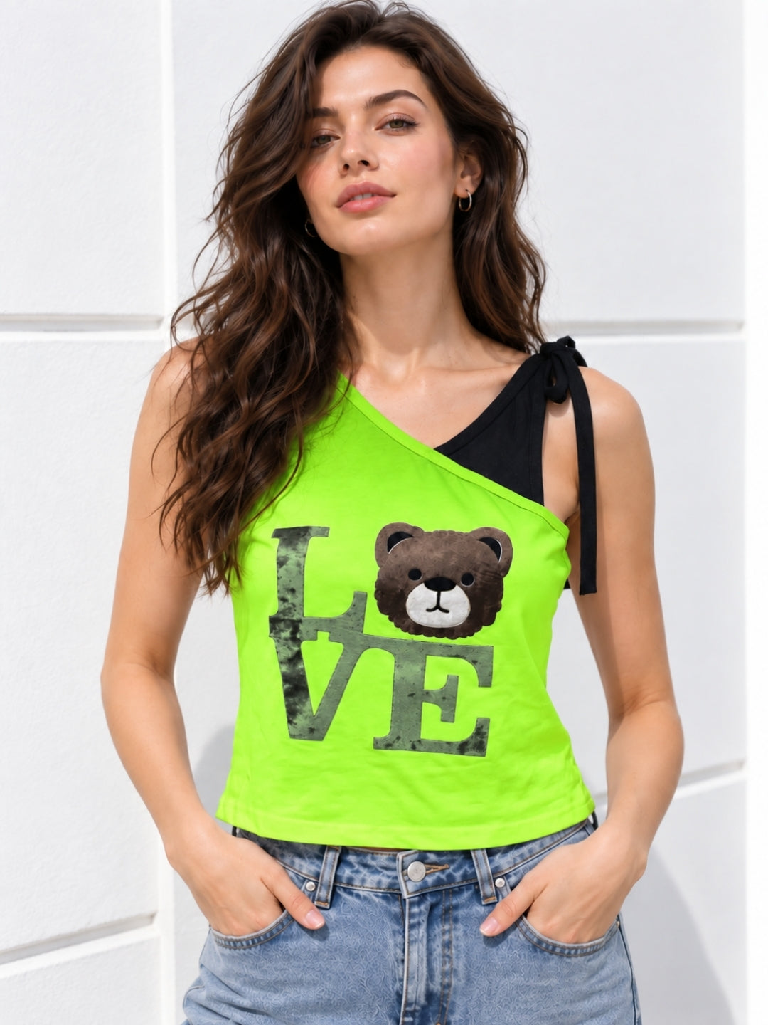Women's Printed V-Neck Top