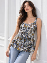 Paisley Tunic Top