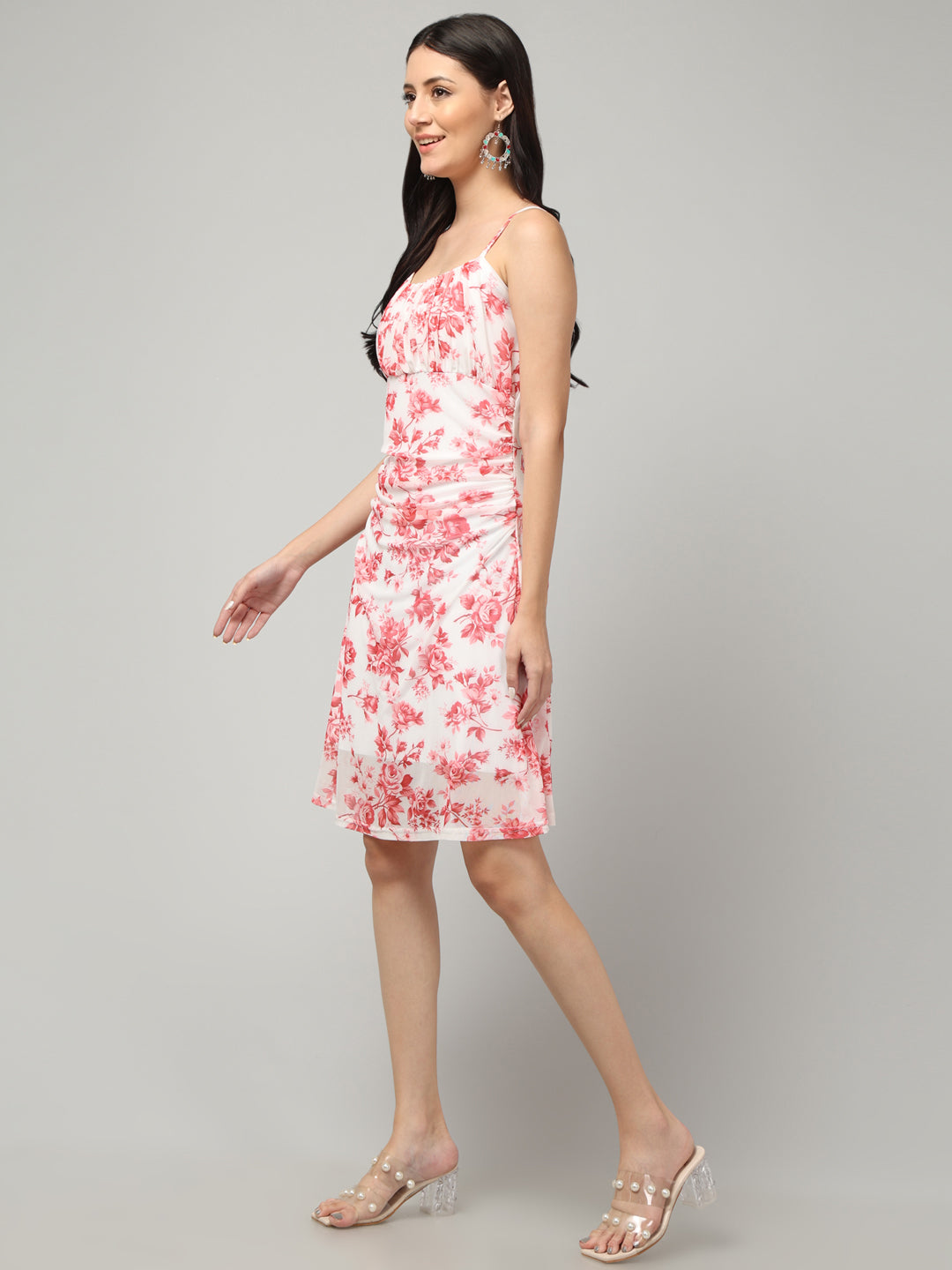 Clobug Women Stylish Printed A-line Midi Dress– Trendy Summer Dress