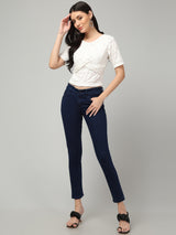 Clobug Stylish Solid Round Neck Top for Women – Trendy Summer Top