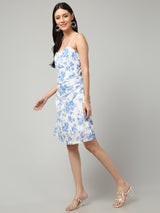 Clobug Women Stylish Printed A-line Midi Dress– Trendy Summer Dress