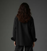 Clobug Women Full Sleeve Oversized Corduroy Shirt