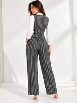 Clobug Women 3Pc Poly Cotton Linen Co-ord Set