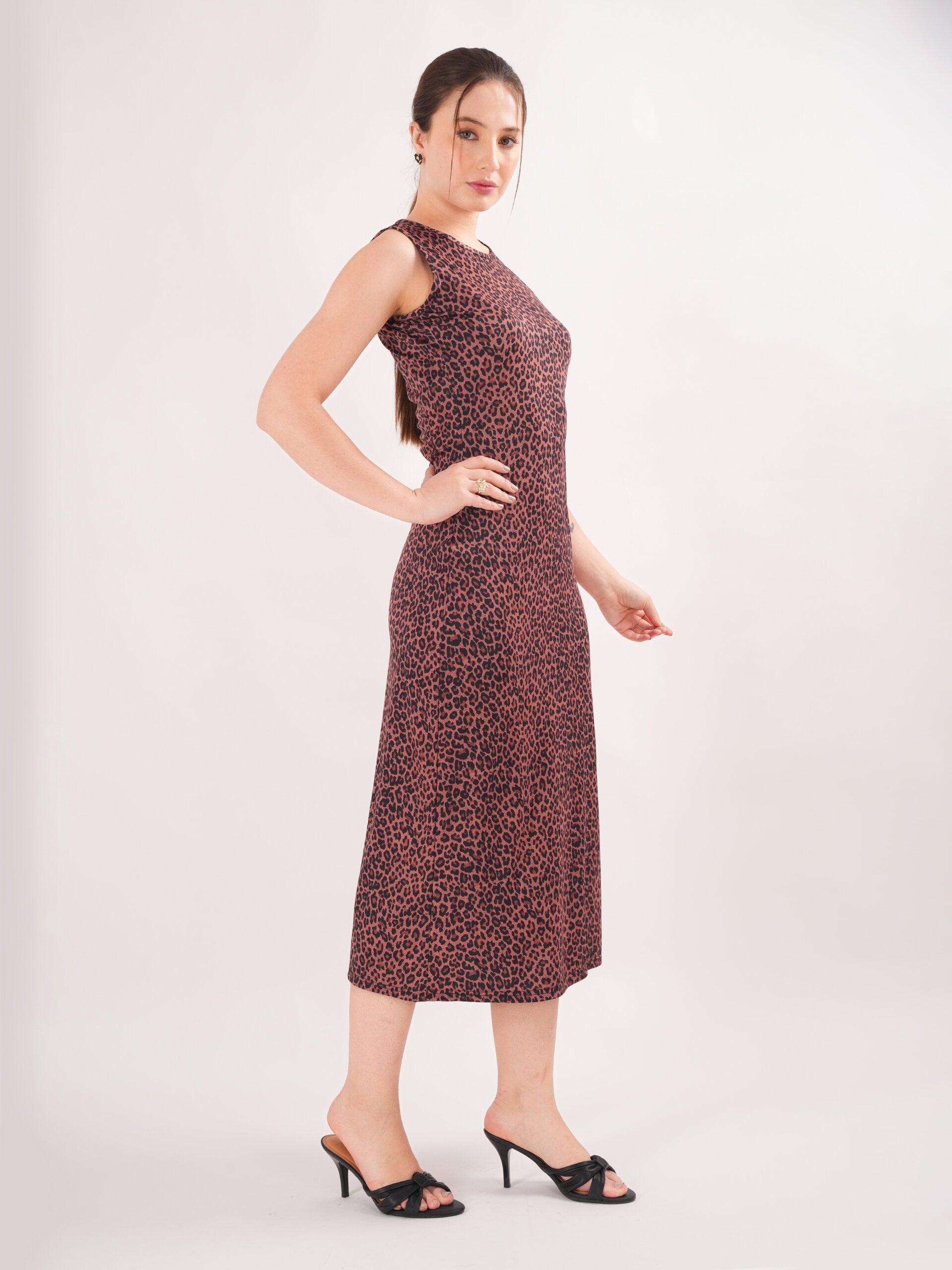 Animal Printed Seath Dress