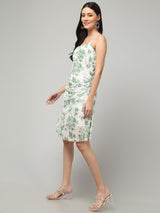 Clobug Women Stylish Printed A-line Midi Dress– Trendy Summer Dress