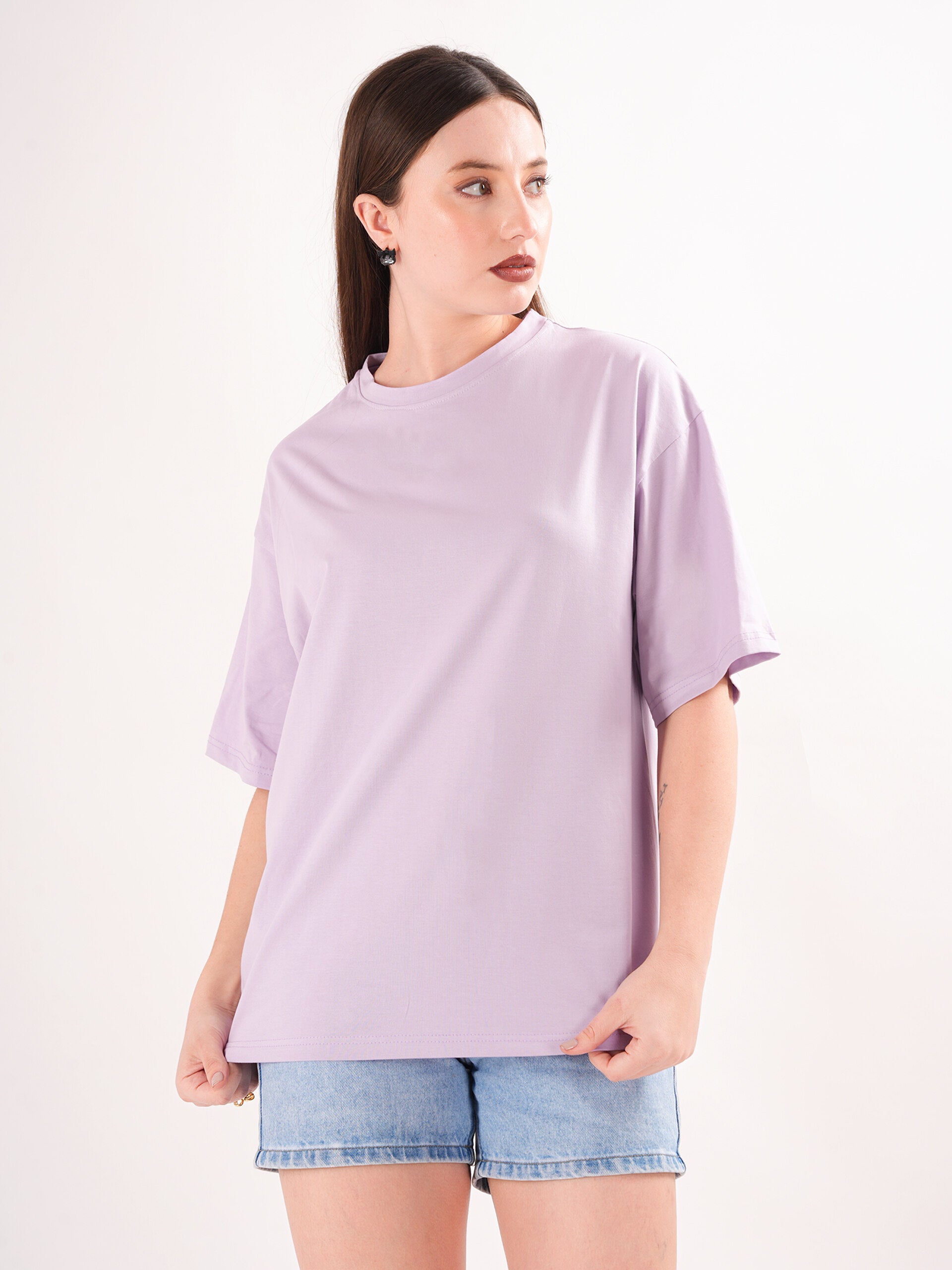 Solid Round Neck T-shirt