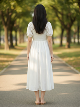 Clobug Women White Dress