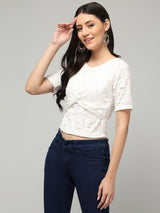 Clobug Stylish Solid Round Neck Top for Women – Trendy Summer Top