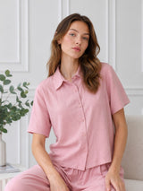 Women's Pink T-shirt And Pant Co-ord Set