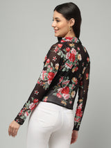 Clobug Women Floral Print Full Sleeve Shirt