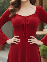 Clobug Women Red A-line Dress
