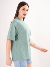 Solid Round Neck T-shirt