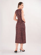 Animal Printed Sheath Dress