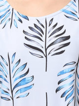 Clobug Stylish Printed Round Neck Top for Women – Trendy Summer Top