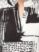 Clobug Stylish Printed V Neck Top for Women – Trendy Summer Top