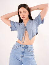 Sky-Blue One String Top