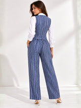 Clobug Women 3Pc Poly Cotton Linen Co-ord Set