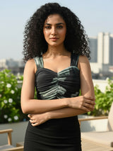 Clobug Stylish Printed Crop Top for Women – Trendy Summer Top