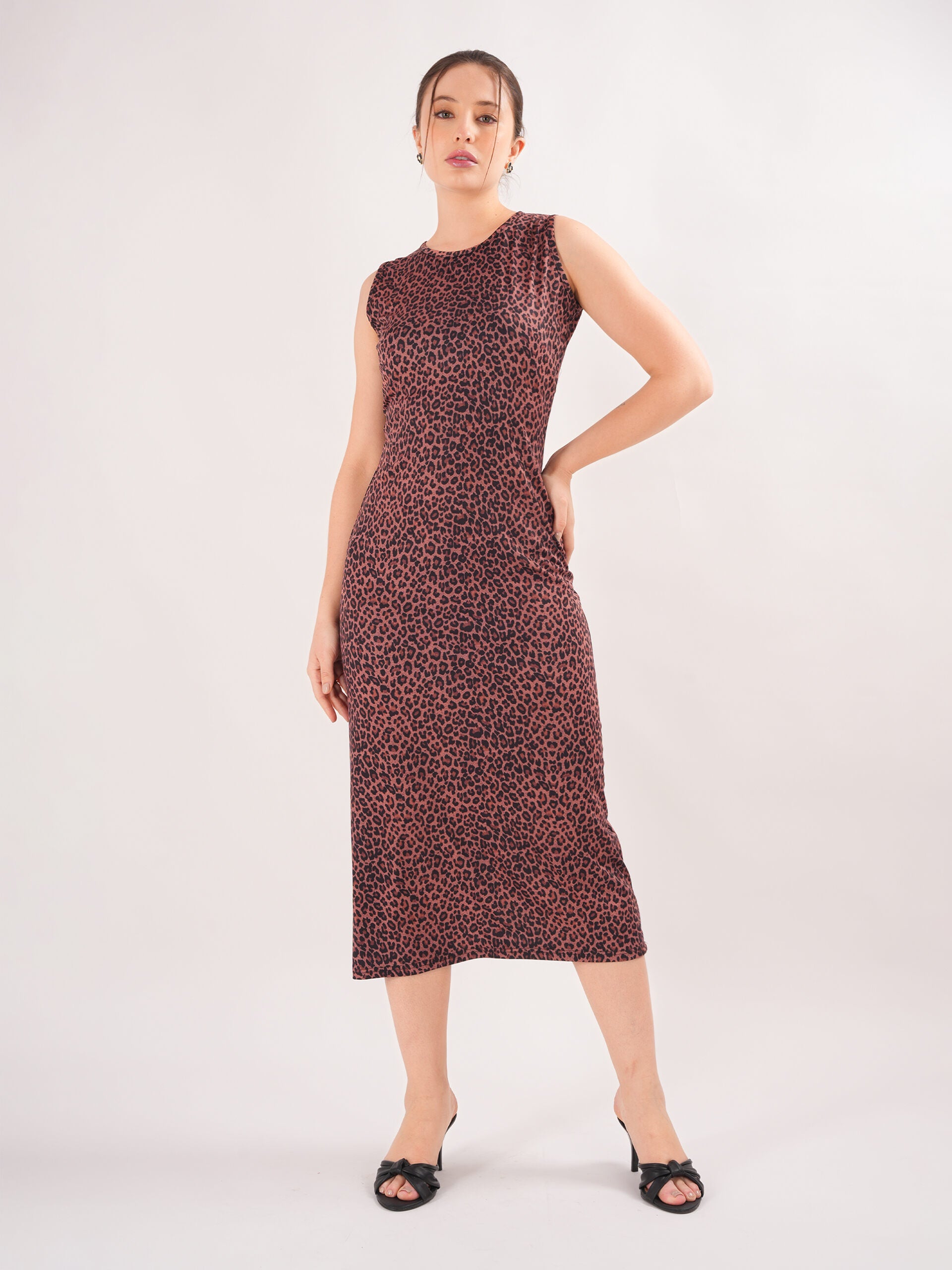 Animal Printed Seath Dress