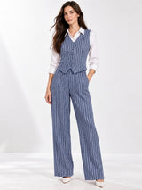 Clobug Women 3Pc Poly Cotton Linen Co-ord Set