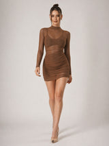 Clobug Women Full Sleeve Red Dress